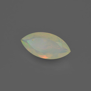 1.60캐럿 천연 멀티컬러 오팔, 마퀴즈, 14.1×7.1 mm, 투명한