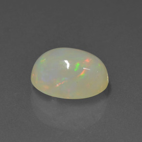1.77캐럿 천연 멀티컬러 오팔, 타원형 컷, 10.1×7.5 mm, 투명한