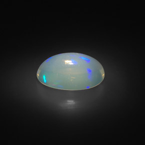 2.00캐럿 천연 멀티컬러 오팔, 타원형 컷, 11.6×7.6 mm, 투명한
