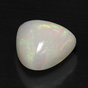 7.29캐럿 천연 멀티컬러 오팔, 트릴리언, 14.5×14.4 mm, 불투명체