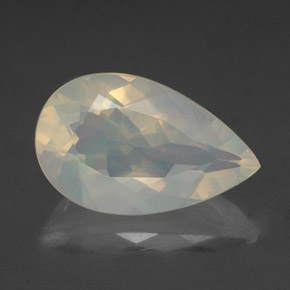 2.21캐럿 천연 멀티컬러 오팔, 배 모양, 13.2×8.2 mm, 투명한