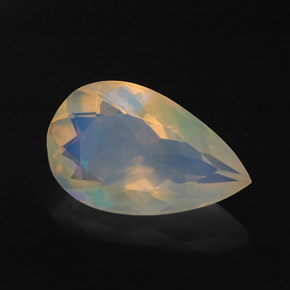 1.98캐럿 천연 멀티컬러 오팔, 배 모양, 13.2×8.2 mm, 투명한