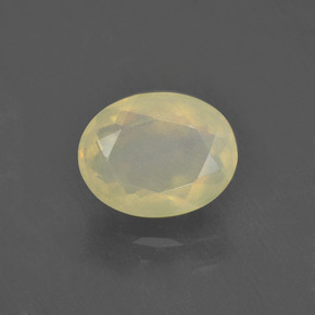 1.20캐럿 천연 멀티컬러 오팔, 타원형 컷, 9.1×7.1 mm, 투명한