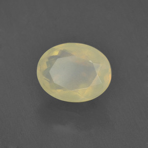1.20캐럿 천연 멀티컬러 오팔, 타원형 컷, 9.1×7.1 mm, 투명한