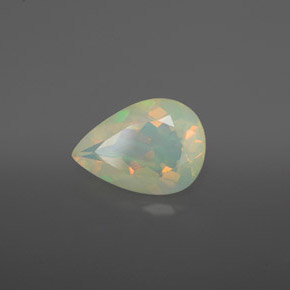 1.77캐럿 천연 멀티컬러 오팔, 투명한, 11.7×8.3 mm, 투명/반투명