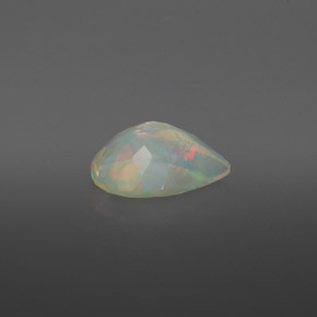 1.77캐럿 천연 멀티컬러 오팔, 투명한, 11.7×8.3 mm, 투명/반투명