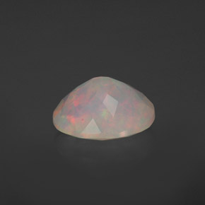 1.83캐럿 천연 멀티컬러 오팔, 타원형 컷, 10.2×8.2 mm, 투명한