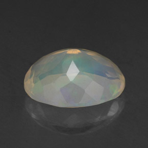 2.03캐럿 천연 멀티컬러 오팔, 투명한, 10.7×8.4 mm, 투명/반투명