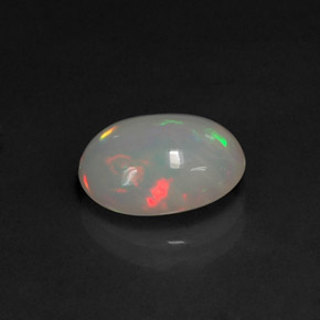 2.24캐럿 천연 멀티컬러 오팔, 타원형 컷, 11.3×8.7 mm, 투명한