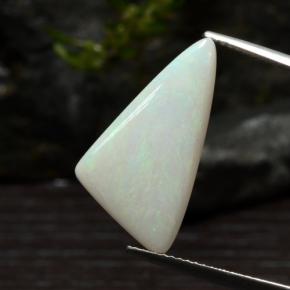 5.30캐럿 천연 멀티컬러 오팔, 트릴리언, 22.4×11.9 mm, 투명한