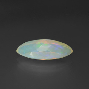 2.16캐럿 천연 멀티컬러 오팔, 마퀴즈, 15.8×7 mm, 투명한