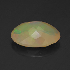 1.49캐럿 천연 멀티컬러 오팔, 투명한, 10.4×7.7 mm, 투명/반투명