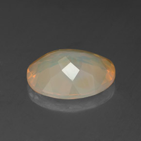1.39캐럿 천연 멀티컬러 오팔, 투명한, 10.1×8.1 mm, 투명/반투명