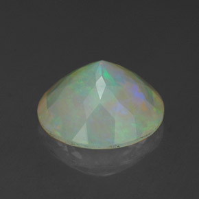 1.92캐럿 천연 멀티컬러 오팔, 투명한, 10.06 mm, 투명/반투명