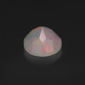 0.58캐럿 천연 멀티컬러 오팔, 투명한, 6.18 mm, 투명/반투명