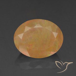 1.97ct 자연스러운 다색 오팔, 타원형, 불투명체