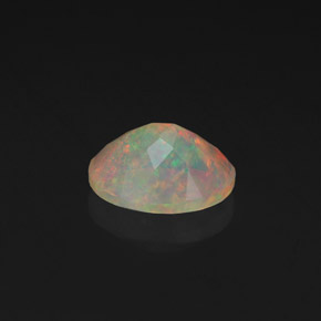 1.19캐럿 천연 멀티컬러 오팔, 투명한, 9.1×7 mm, 투명/반투명