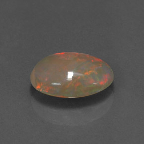 1.77캐럿 천연 멀티컬러 오팔, 투명한, 11.5×8.4 mm, 투명/반투명