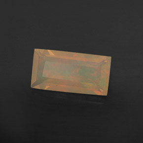 1.55캐럿 천연 멀티컬러 오팔, 투명한, 투명/반투명