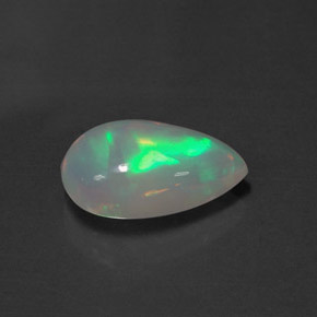 2.78캐럿 천연 멀티컬러 오팔, 투명한, 14.9×9.1 mm, 투명/반투명