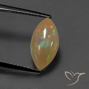 1.85ct 자연스러운 다색 오팔, 보석, 투명/반투명