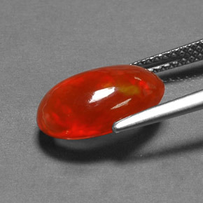 1.96캐럿 천연 멀티컬러 오팔, 투명한, 12.8×8.7 mm, 투명/반투명