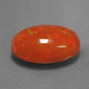 6.05캐럿 천연 멀티컬러 오팔, 투명한, 17.2×10.8 mm, 투명/반투명