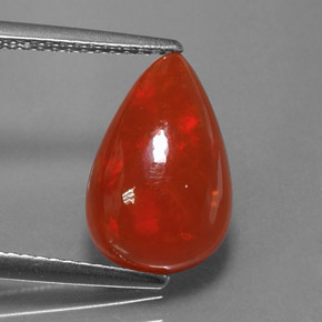 2.64캐럿 천연 멀티컬러 오팔, 투명한, 13.7×8.8 mm, 투명/반투명