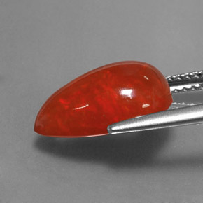 2.64캐럿 천연 멀티컬러 오팔, 투명한, 13.7×8.8 mm, 투명/반투명