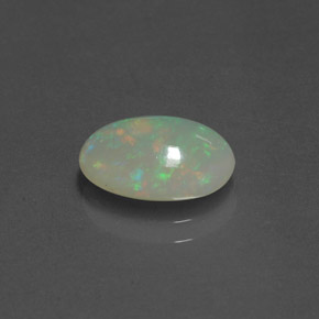 1.62캐럿 천연 멀티컬러 오팔, 투명한, 11.4×8.2 mm, 투명/반투명