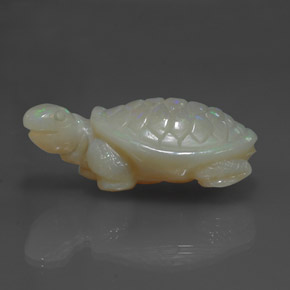 30.13캐럿 천연 멀티컬러 오팔, 멋진 모양, 31.6×17.6 mm, 불투명체