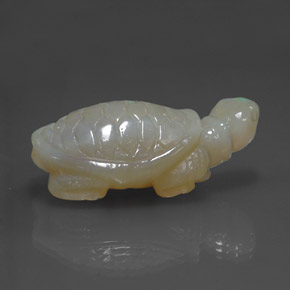 30.13캐럿 천연 멀티컬러 오팔, 멋진 모양, 31.6×17.6 mm, 불투명체