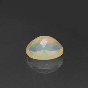 0.96캐럿 천연 멀티컬러 오팔, 투명한, 8.1×6.1 mm, 투명/반투명