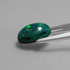 1.95캐럿 천연 다색 오팔, 타원형 컷, 불투명체