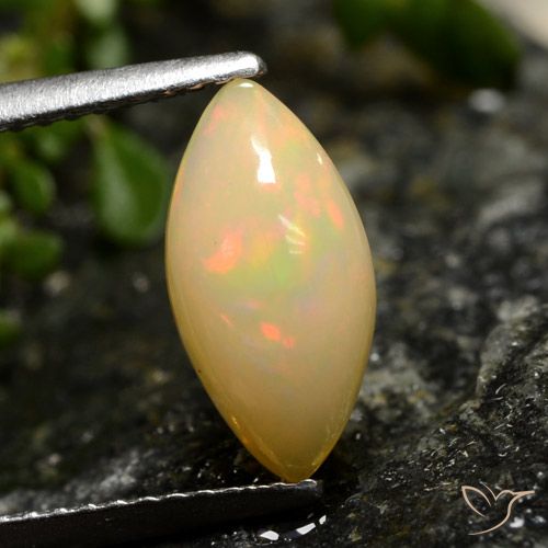 1.42ct 자연스러운 다색 오팔, 보석, 투명한