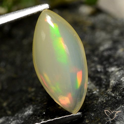 1.84ct 자연스러운 다색 오팔, 보석, 투명한