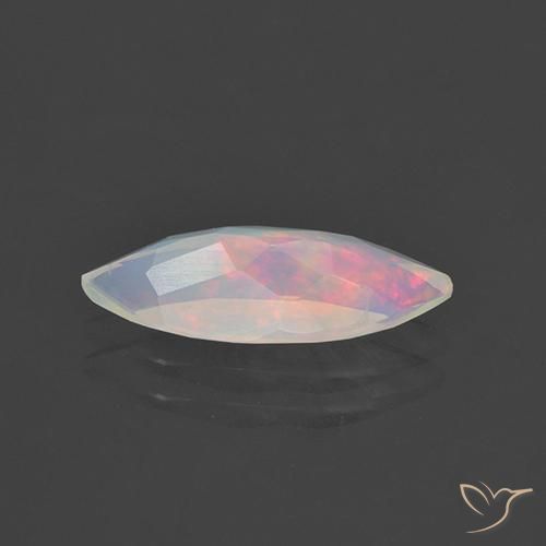1.27캐럿 천연 다색 오팔, 보석, 투명한