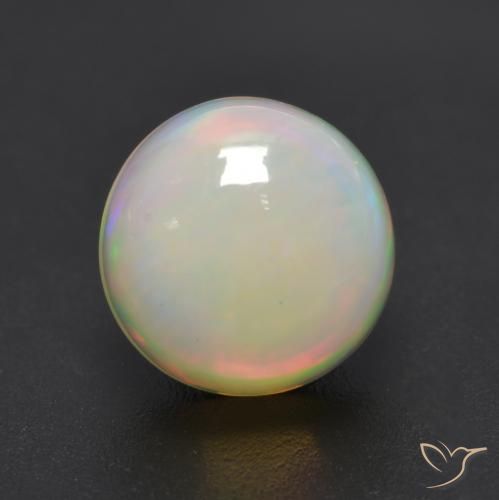 1.15ct 자연스러운 다색 오팔, 둥근, 투명한