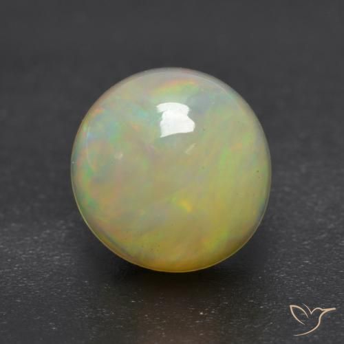 0.94ct 자연스러운 다색 오팔, 둥근, 투명한