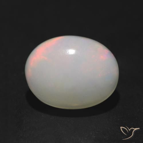 0.98ct 자연스러운 다색 오팔, 타원형, 투명한