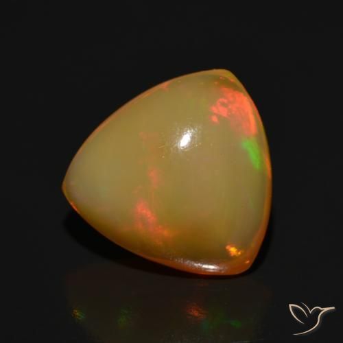 3.13캐럿 천연 다색 오팔, 일조, 투명한