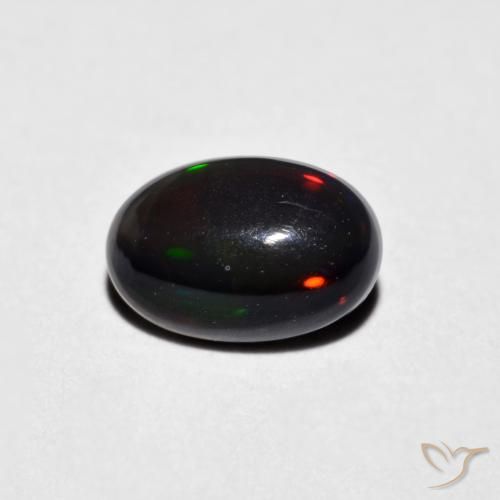 0.48ct 자연스러운 다색 오팔, 타원형, 불투명체