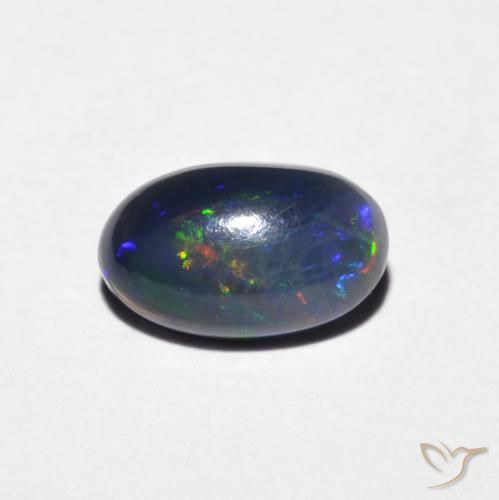 0.72ct 자연스러운 다색 오팔, 타원형, 불투명체