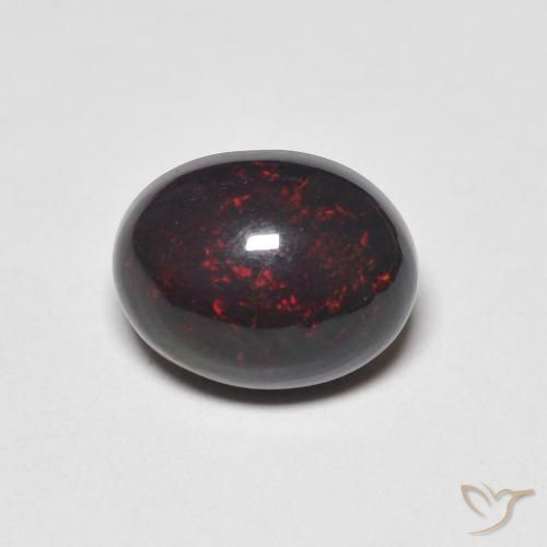1.38ct 자연스러운 다색 오팔, 타원형, 불투명체
