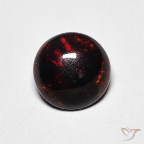 0.52ct 자연스러운 다색 오팔, 둥근, 불투명체