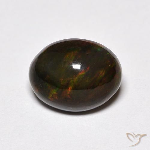1.78ct 자연스러운 다색 오팔, 타원형, 불투명체