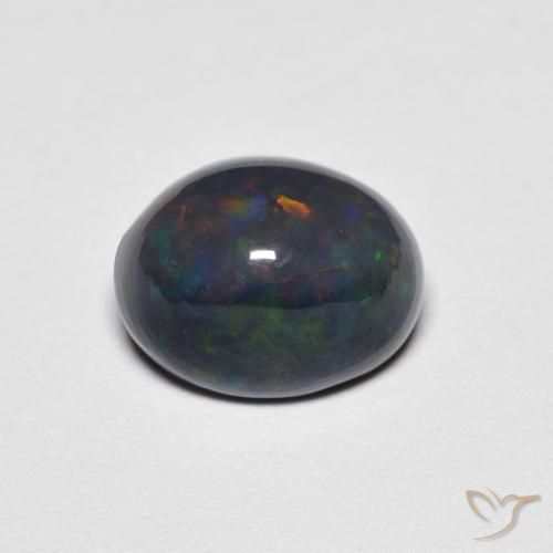1.19ct 자연스러운 다색 오팔, 타원형, 불투명체