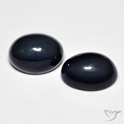 1.52캐럿 천연 다색 오팔 보석, 타원형, 불투명체
