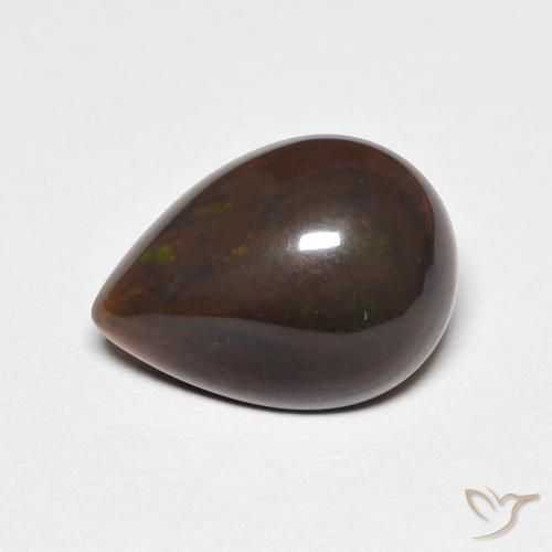 2.40ct 자연스러운 다색 오팔, 배 모양, 불투명체