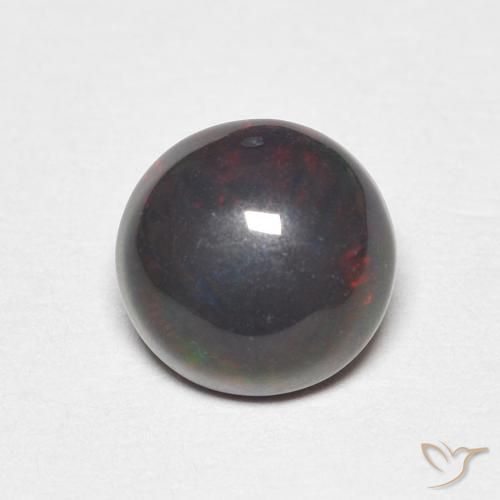 0.89ct 자연스러운 다색 오팔, 둥근, 불투명체